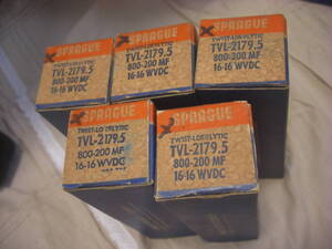 Sprague/TVL-2179.5 (800-200MF/16-16VDC) 5 pcs set 