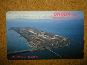 hiko・航空 330-46647　小野田セメント　関西国際空港　テレカ