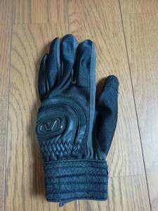 □野球 守備手袋/守備用手袋(左手/右利き用)黒(JL)20cm/少年用 ジュニア 送料120円