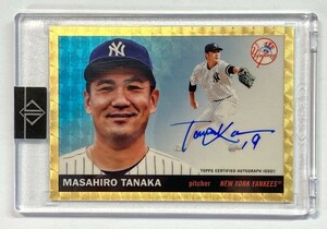 【1/1枚限定】田中将大直書きサイン 2020 Topps Transcendent Super-fractor Encased Auto