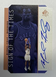 Michael Finley 1998-99 UD SP Authentic Sign of the Times Auto