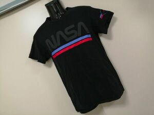 kkaa787 ■ VFIFTHSUN ■ NASA Tシャツ カットソー トップス 半袖 黒 S