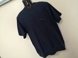 kkaa821 ■ DECOY NOBLE ■ デコイ ノーブル Tシャツ カットソー トップス 半袖 コットン 紺 ネイビー LL XL