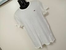 kkaa828 ■ HOLLISTER ■ ホリスター Tシャツ カットソー トップス 半袖 コットン オフホワイト XS_画像1