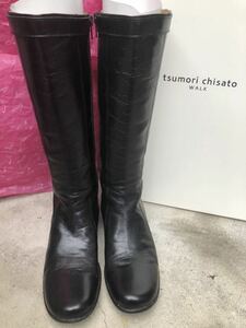  Tsumori Chisato tsumori chisato long boots black 23.5cm box attaching used 