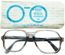 絶妙コントラスト超美色RAREカラー 1960s-70sデッドUSA製オリジナル TART OPTICAL タートオプティカル ACE HIGH size56/20 BLUE SILK 眼鏡_画像1