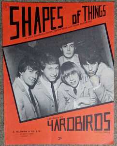 The Yardbirds-Shapes Of Things★英Orig.シート・ミュージック/Jeff Beck/Keith Relf