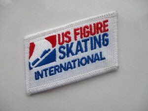 us figure skating アメリカ フィギュアスケート協会 刺繍 ワッペン/アメリカ アメカジ スポーツ オリンピック ビンテージ 492