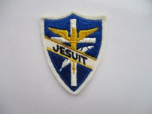 JESUIT イエズス会 キリスト教 カトリック教会 アメリカ エンブレム フェルト ワッペン / ビンテージ 企業 アメリカ USA 496