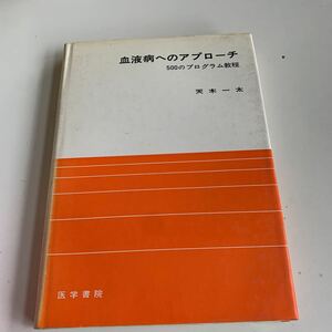 血液病へのアプローチ 1973年 初版本 天木一太 医学書院 500のプログラム教程 赤血球の造血 医療 医学 専門書 病気 医者 研究 健康 o30