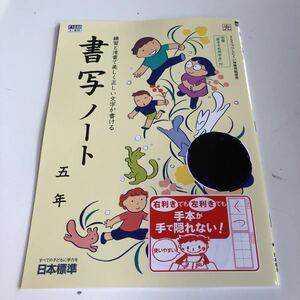 書写ノート 書初め 書初め手本付き 習字 正しい文字 清書 5年生 小5 小学生 上 テスト 答案 【家庭学習用】【復習用】 小学校 ドリル w100