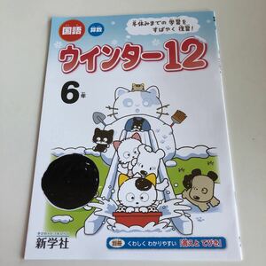 w227 ウインター12 タマアンドフレンズ 6年生 小学生 上 テスト 家庭学習用 復習用 小学校 ドリル 国語 算数 理科 社会 漢字 計算 中学受験