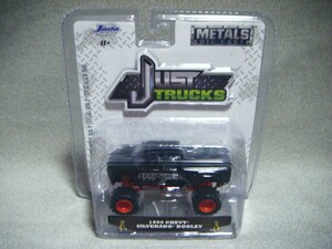 ■ Jada Toys JUST TRUCKSジャダトイズ『1999 CHEVY SILVERADO DOOLEY 黒 シェビー シルバラード デューリー ダイキャストミニカー』