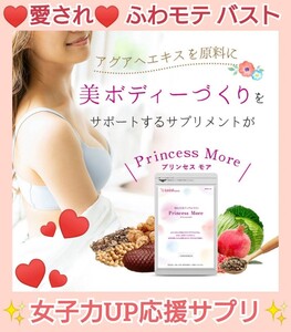 即日発送!プリンセスモア 大容量90日分※憧れのふっくら美乳& バストアップケア