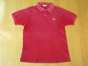 ★　LACOSTE　ポロシャツ　4（L)　 　USED　日本製　90年代