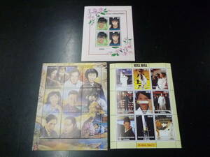 21MI P N1g Rena da stamp * other 1988 year Minamino Yoko etc. all sorts seat total 3 kind unused NH* beautiful goods 