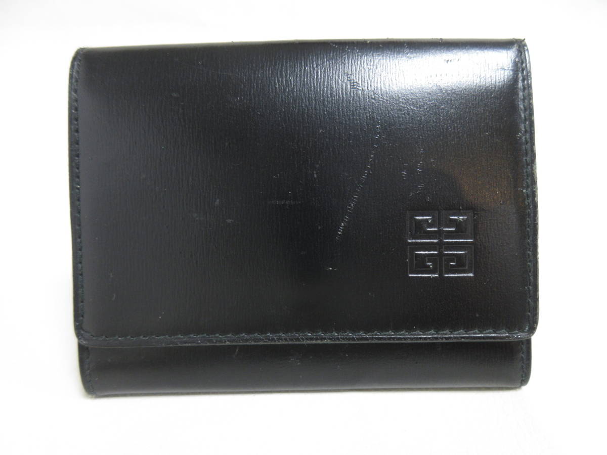 極 美品 希少品 GIVENCHY ジバンシィ ジバンシー 4G ロゴ 金具 レザー
