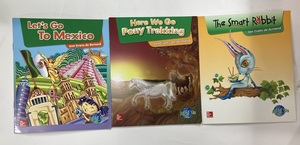 中古 海外絵本 CD ROM付 3枚セット Here We go pony trekking・the smart rabbit・let's go to mexico 【送料290円】