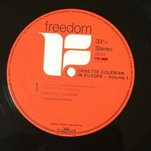 Ornette Coleman - In Europe Vol. I & II - Freedom ■ 2LP_画像2