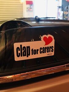 商品番号2846 コロナ　コロナウィルス　clap for carers ステッカー　デカール　アメ車　空冷vw usdm jdm 医療従事者　コロナ禍