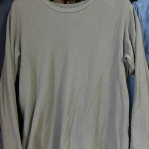 美品 ワークノットワーク ミリタリーカットソー S グリーン