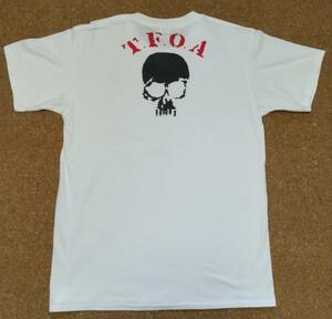 TFOA・武装戦線・ドクロ・プリントTシャツ・＃３・白・XL