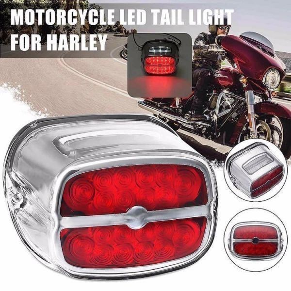 23856円 当店の記念日 テールライト ハーレーソフトスポーツスターFXDLのための赤いレンズLEDリアテールブレーキライトライト Red Lens LED Rear Tail Brake License Light For Harley Softail Sportster FXDL