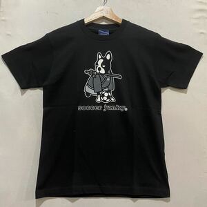 メール便可能! soccer junky (サッカージャンキー) 半袖 Tシャツ (S) BLACK SJ16605 | futsal フットサル ブラック