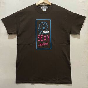 メール便可能! SOCCER NUT (サッカーナッツ) SEXY FOOTBALL 半袖 Tシャツ (L) SNW105 BROWN | futsal フットサル ブラウン