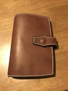  Handmade works leather small articles personal organiser cover 