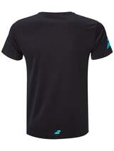 ■海外限定発売■BABOLAT（バボラ）Big Logo Crew シャツ（US/EU：XL）黒_画像2