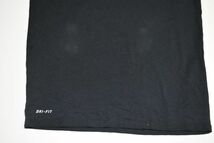 ☆US古着 NIKE ナイキ DRI-FIT スポーツ 速乾 Tシャツ プリント ブラック黒【S】コットンポリ　　　　　◆2957◆_画像7