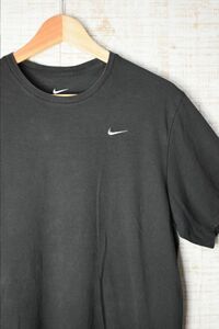 ☆US古着 NIKE ナイキ DRI-FIT Tシャツ スポーツ 速乾 ブラック黒【S】コットンポリ　　　　　◆2974◆