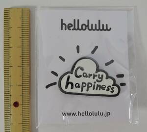 ☆09D■ハロルル　HELLOLULU　CARRY　HAPPINESS　ピンバッジ■未使用