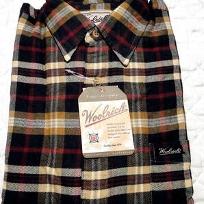 80's ウールリッチ WOOLRICH スーパーフランネル コットン シャツ L-size デッドストック ・送料込の画像1