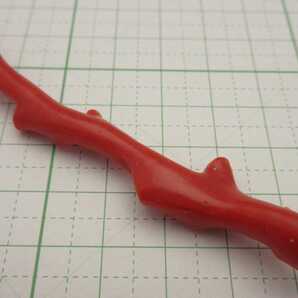 【TOP】血赤珊瑚 サンゴ 7g 枝 ルース 根付 x199.