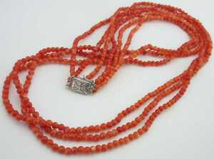 [TOP]. red .. peach .. coral necklace 50.8g bracele loose netsuke i700.