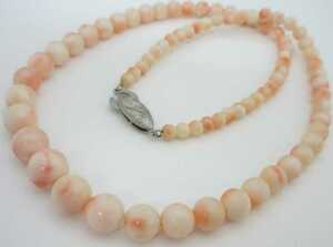 [TOP].. coral 22g necklace loose bracele netsuke a706.