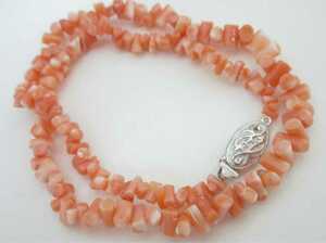[TOP].. coral necklace loose bracele netsuke d387.