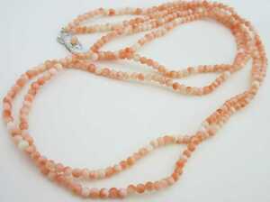 [TOP].. coral 22.9g necklace loose bracele netsuke i413.