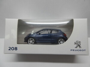 ★超レア　稀少 ほぼ入手困難★PEUGEOT プジョー 208 ★ミニカー★ブルーメタ　青★新品・未使用品★１／６４スケール★