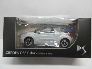 ★超レア★DS AUTOMOBILES★シトロエン CITROEN★DS３ Ｃabrio 2012 ミニカー★グレー・青ツートン★1/64★新品・未使用品★