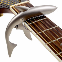【SHARK CAPO GC-30】No.2 シルバー シャークカポ 高品質 新品 6弦 ギター エレキ アコギ カポタスト_画像7