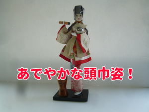 【即購入OK】日本人形゛頭巾を被った優美な女性 ゛高さ28.5㎝