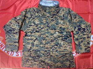 中古美品　USMC TRU-SPEC 高機能 ゴアテックスタイプ H2O PROO GEN2 ACU PARKA ECWCS パーカー ジャケット デジタル迷彩 M-R