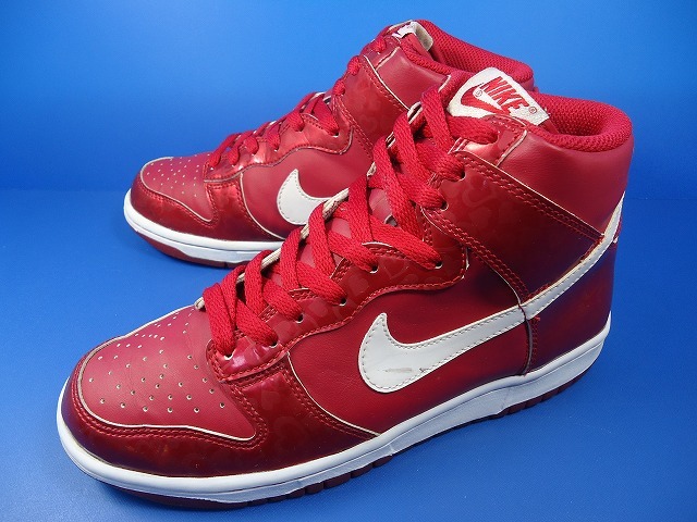9269■美品 10年製 NIKE DUNK HIGH GS ナイキ ダンク ハイ バレンタイン 赤 ハート 7Y 25 cm 品番 316604-600