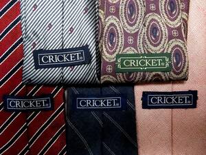 ★4151★SALE【全て・クリケット【ＣＲＩＣＫＥＴ】ネクタイ・５本セットで！超お買得！】ネクタイ③★