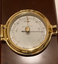 【中古品】West Marine 　Quarts Clocks and Barometer Plaque Set 　時計　気圧計　セット　＃274847_画像5