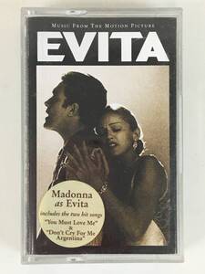 ★☆B481 EVITA エビータ マドンナ MUSIC FROM THE MOTION PICTURE サウンドトラック カセットテープ☆★