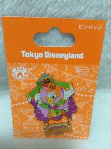 【即決】TDL ディズニーランド　2014　ハロウィン　ピンバッジ　ドナルド